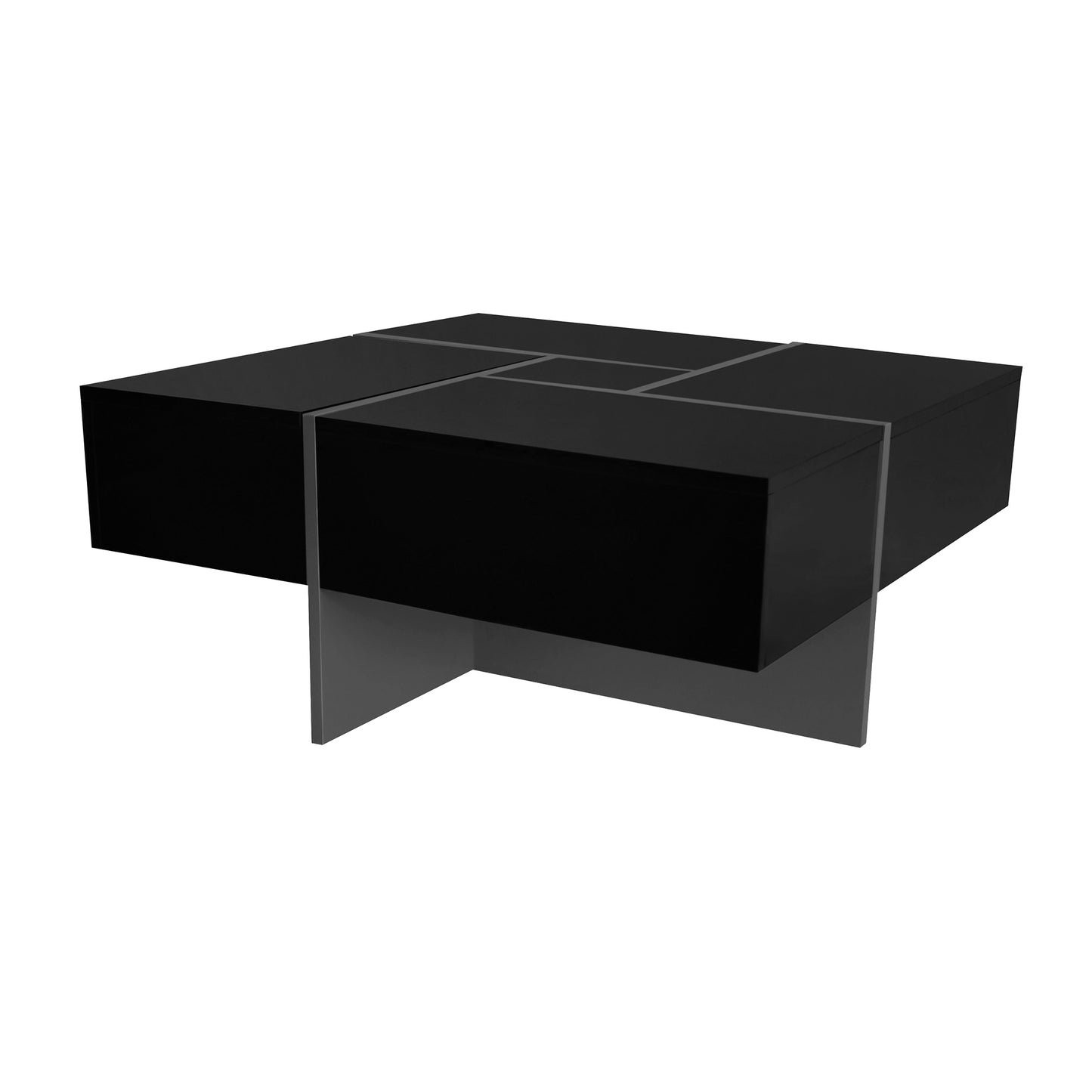 ON-TREND Coffee Table with Hidden Storage & Sliding Top