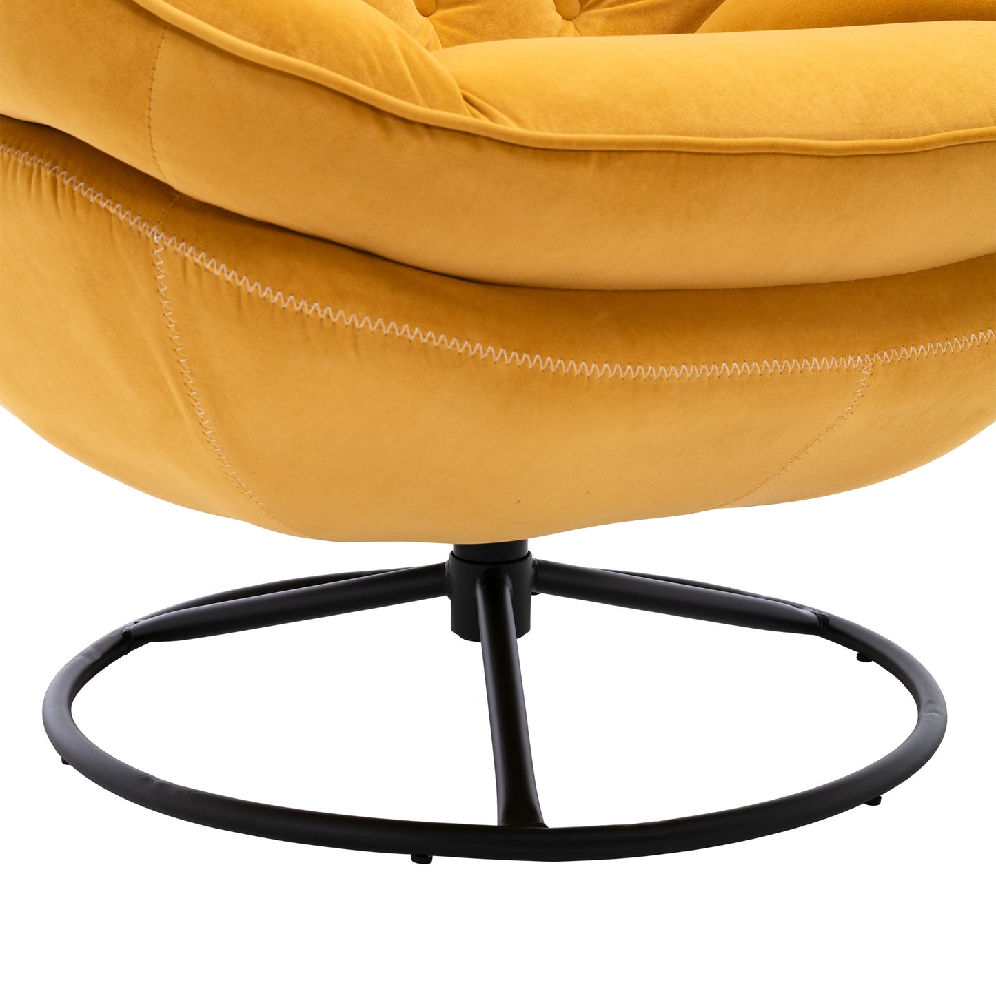 Accent chair with Ottoman - Yellow