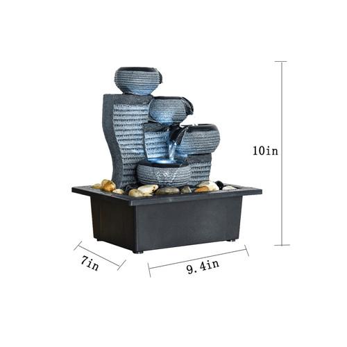 10" Desktop Water Fountain Pump for Office/Home