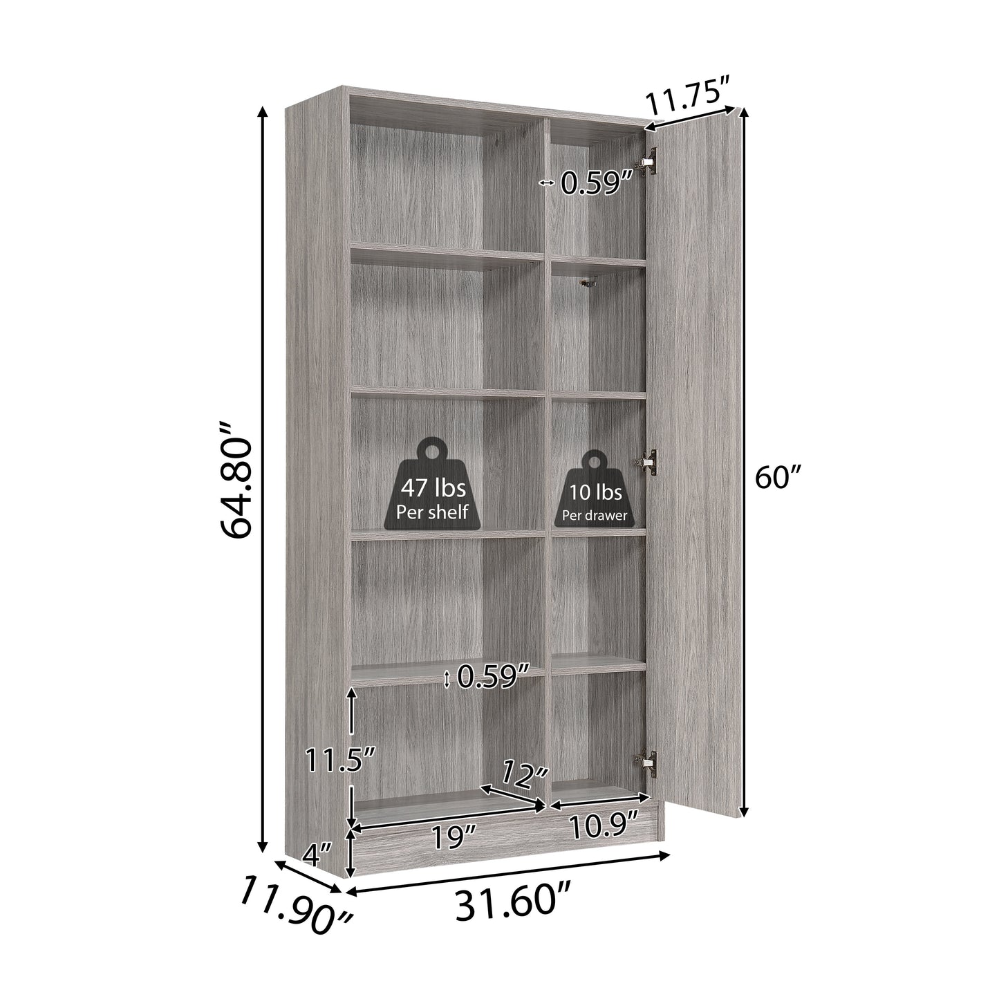 Sleek Floor Standing Book Organizer