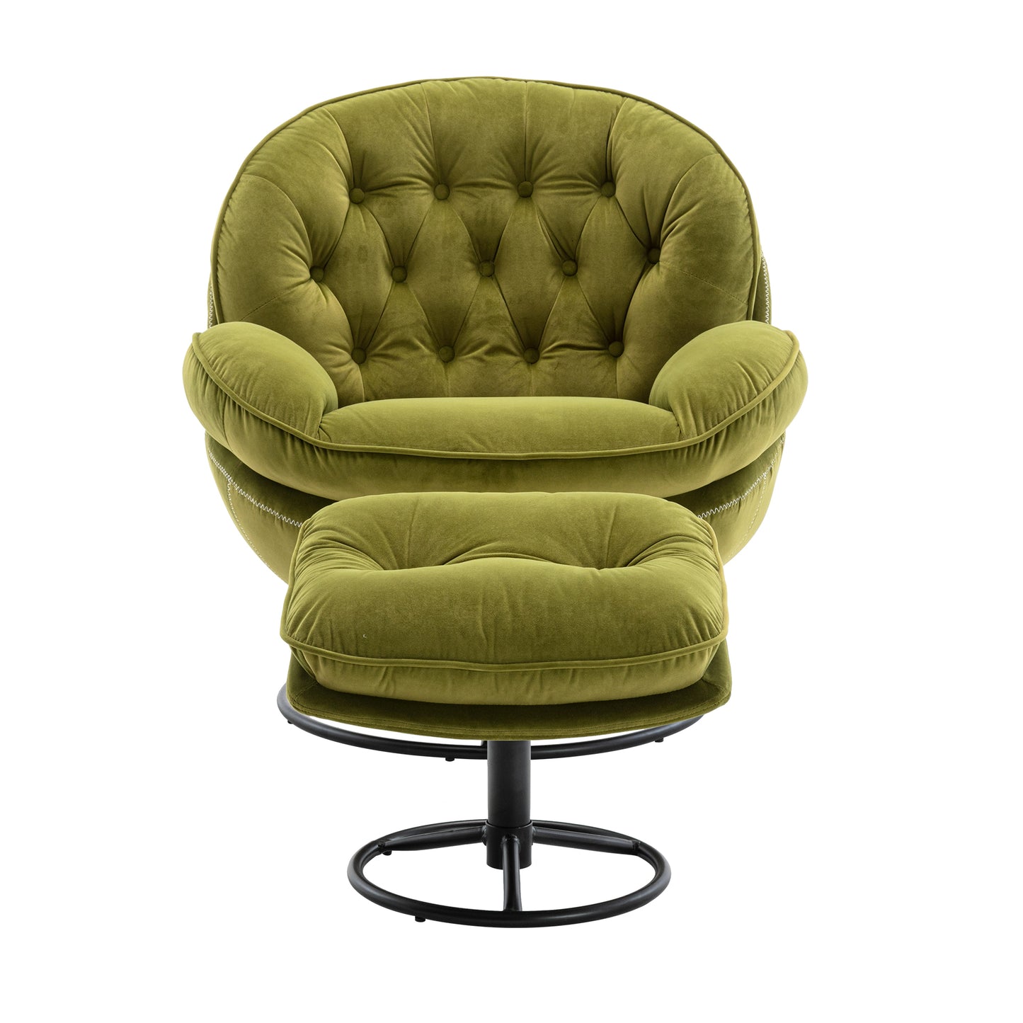 Accent chair with Ottoman - Fruit Green