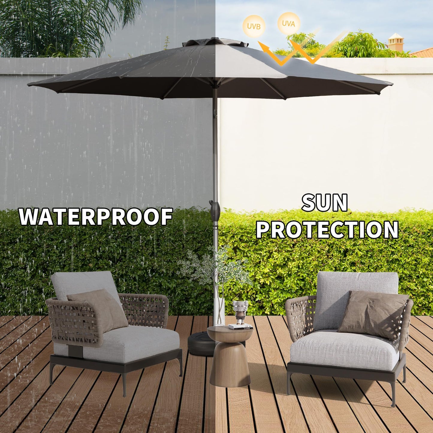 10FT Patio Umbrella with Tilt & Crank