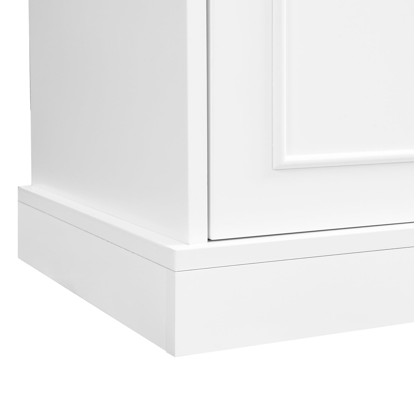 ON-TREND Large Wall Unit Entertainment Center, White