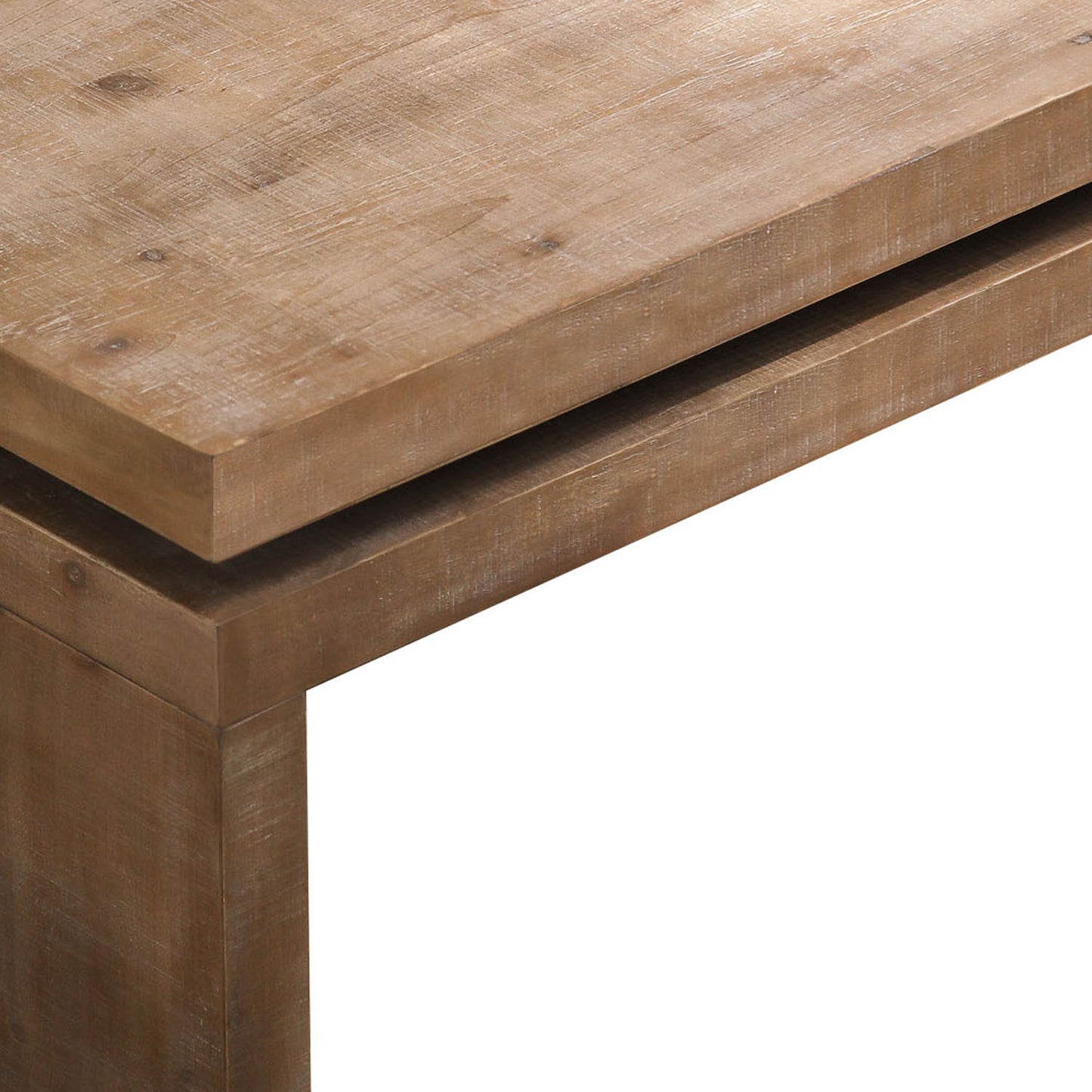 Natural Wood 2-Tier Coffee Table, Versatile