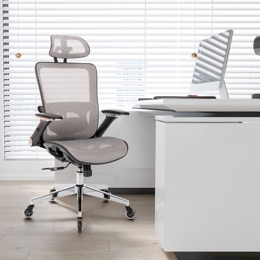 Ergonomic Mesh Office Chair - Grey