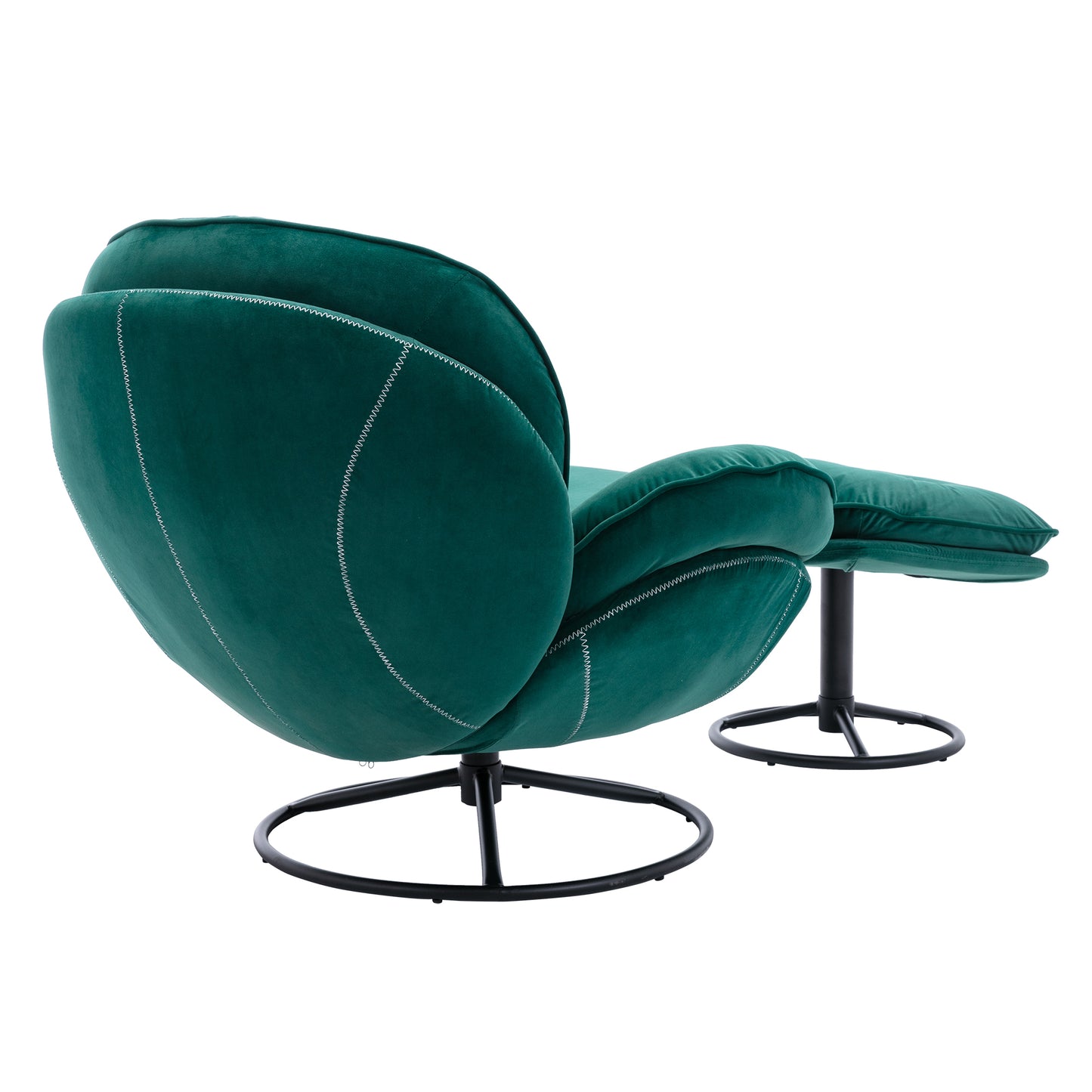 Accent chair with Ottoman - Green