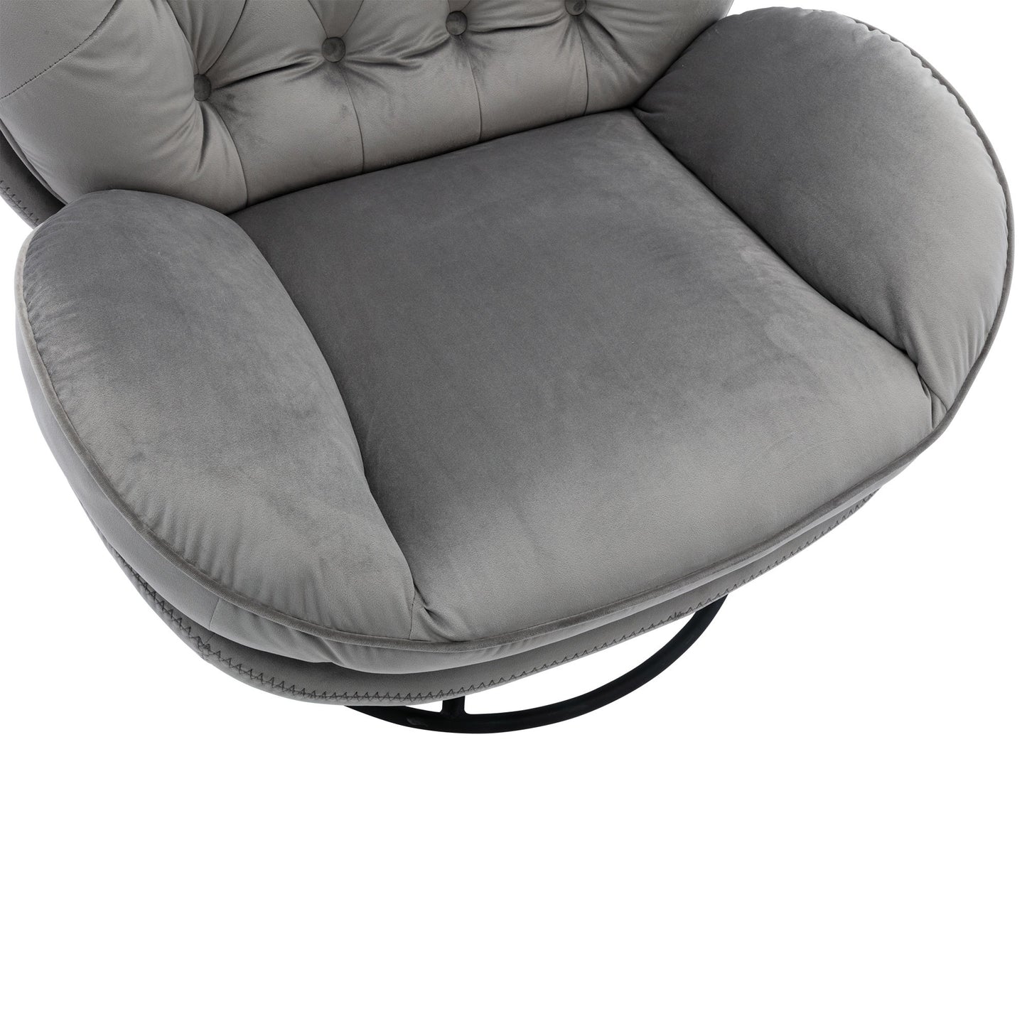 Accent chair with Ottoman - Grey