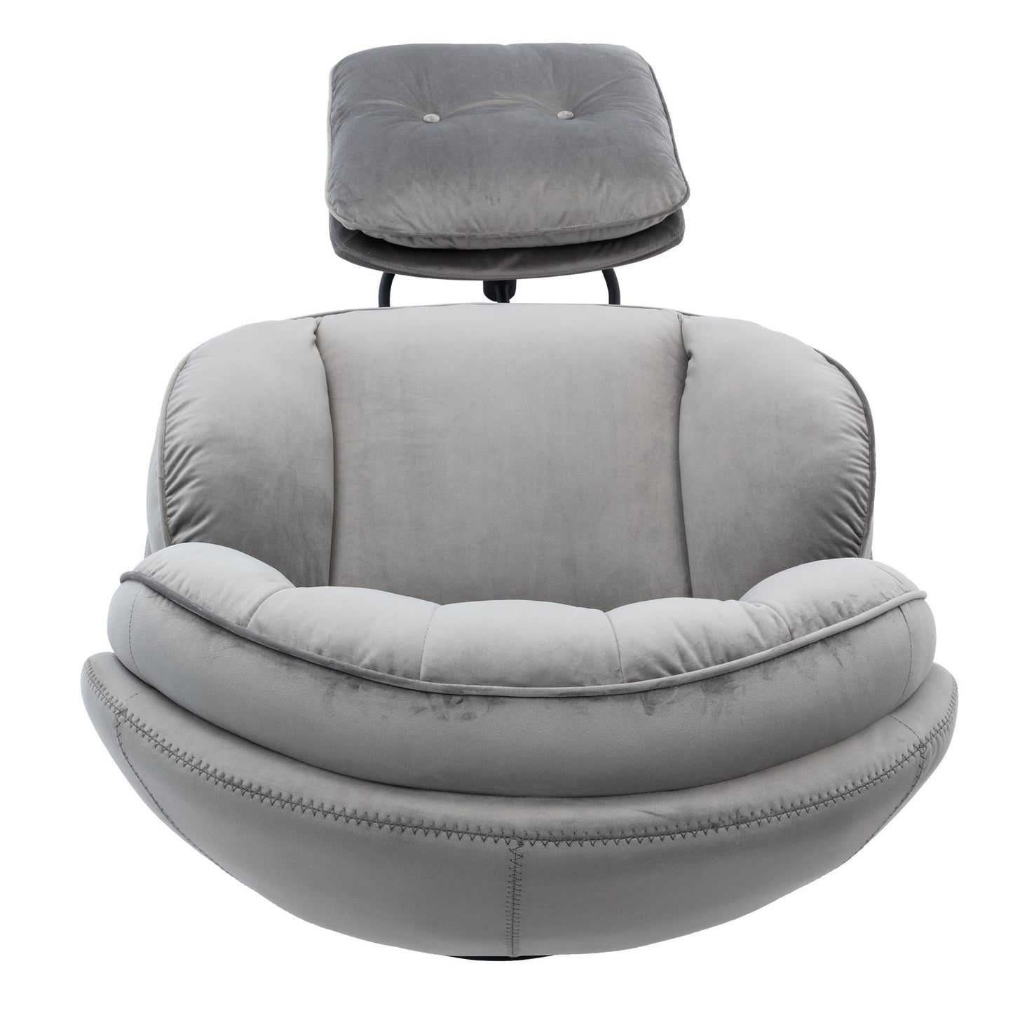 Accent chair with Ottoman - Grey