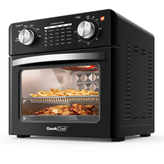 Geek Chef 10QT Air Fryer Countertop Toaster Oven, Stainless Steel