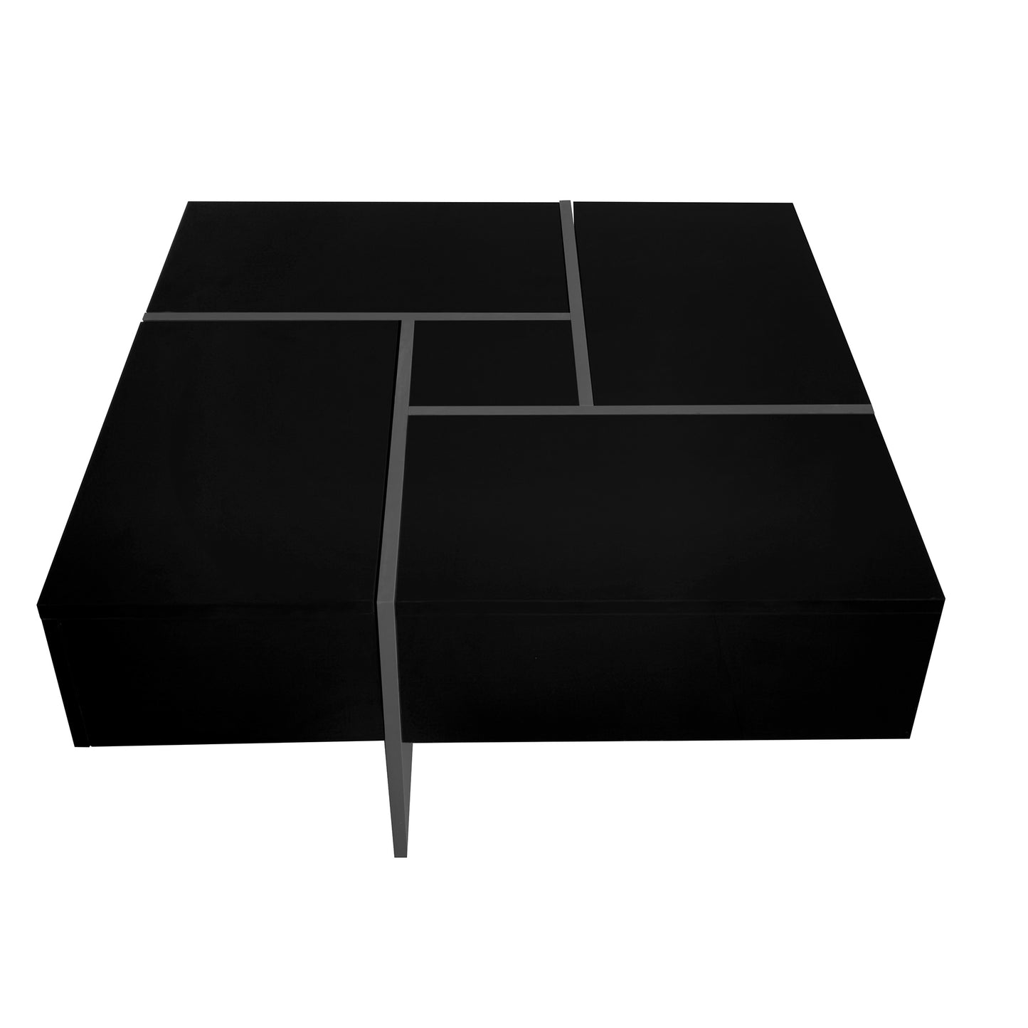 ON-TREND Coffee Table with Hidden Storage & Sliding Top