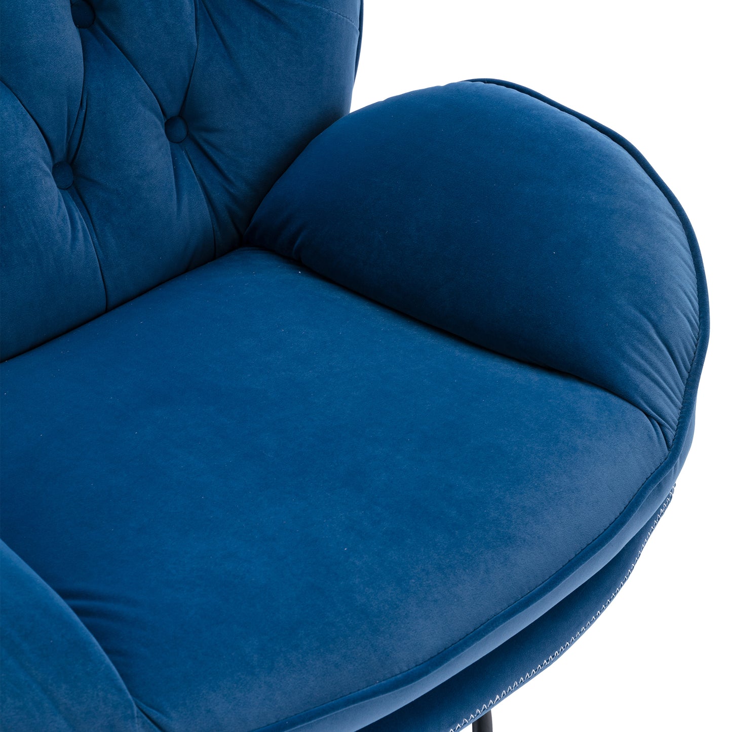 Accent chair with Ottoman - Blue