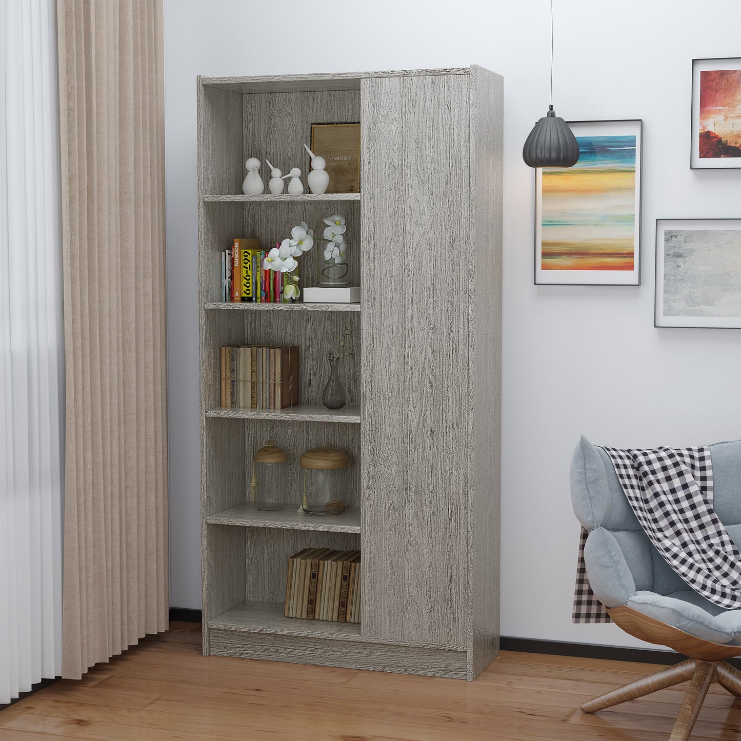 Sleek Floor Standing Book Organizer