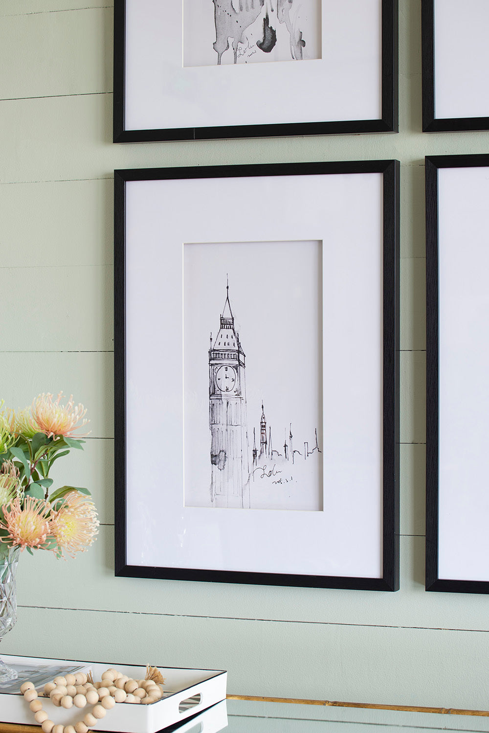 Set of 4 Architecture Wall Art Prints, 20" x 28"