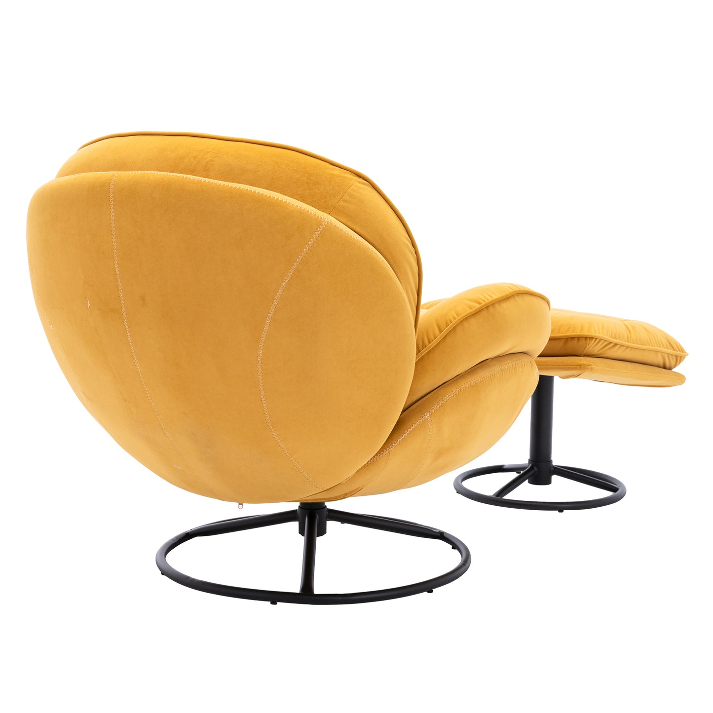 Accent chair with Ottoman - Yellow