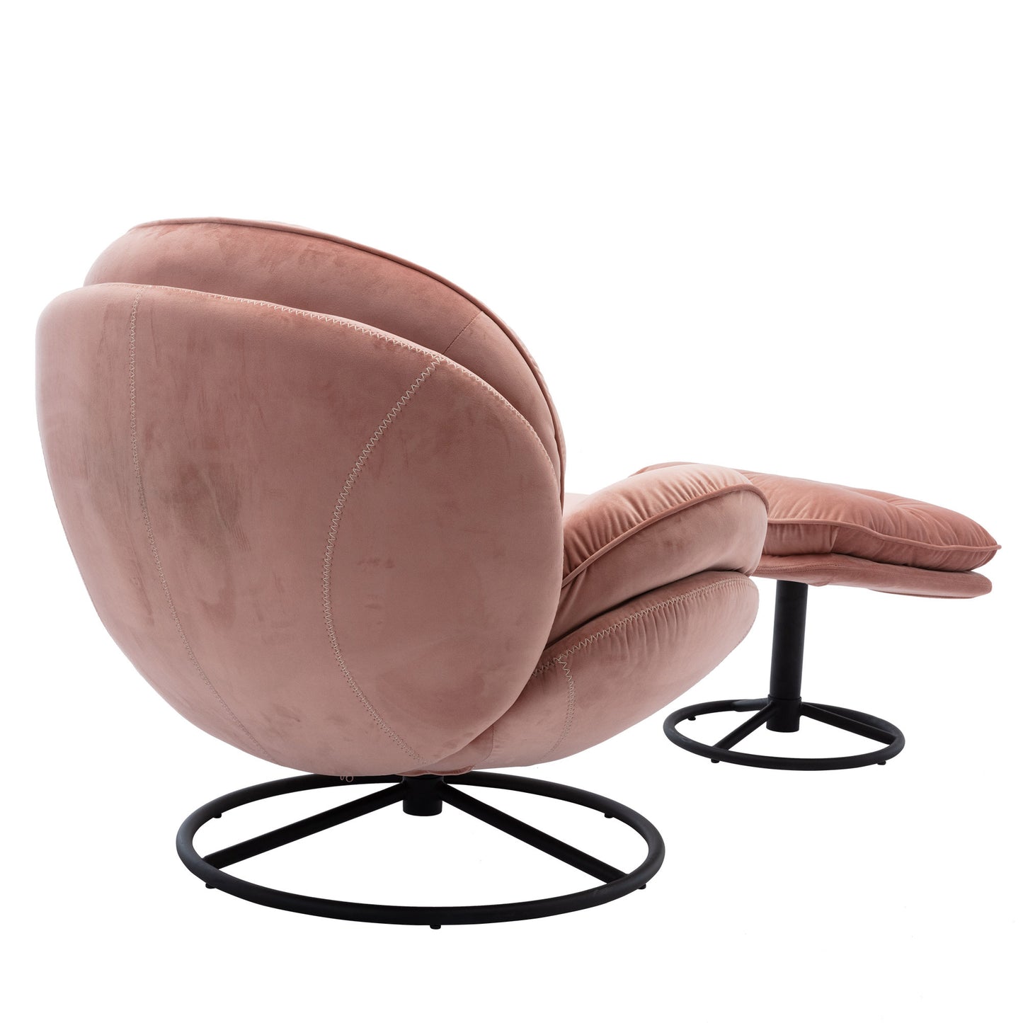 Accent chair with Ottoman - Pink