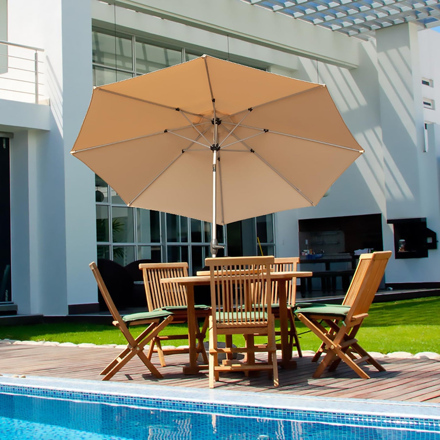 10FT Patio Umbrella with Tilt & Crank