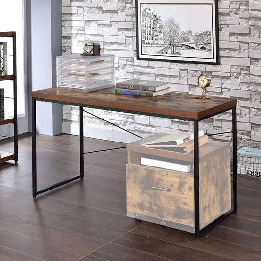 Bob Desk in Weathered Oak and Black