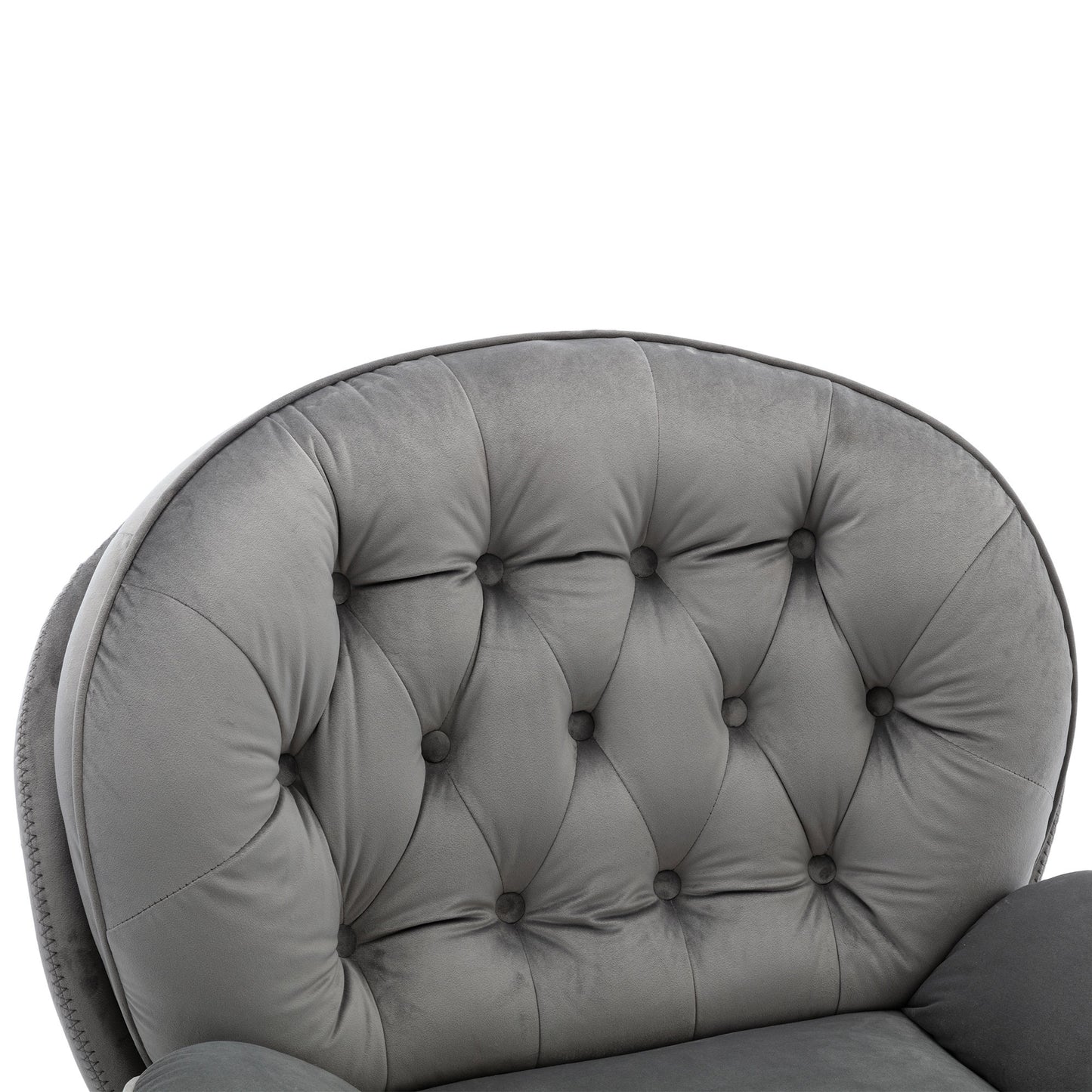 Accent chair with Ottoman - Grey