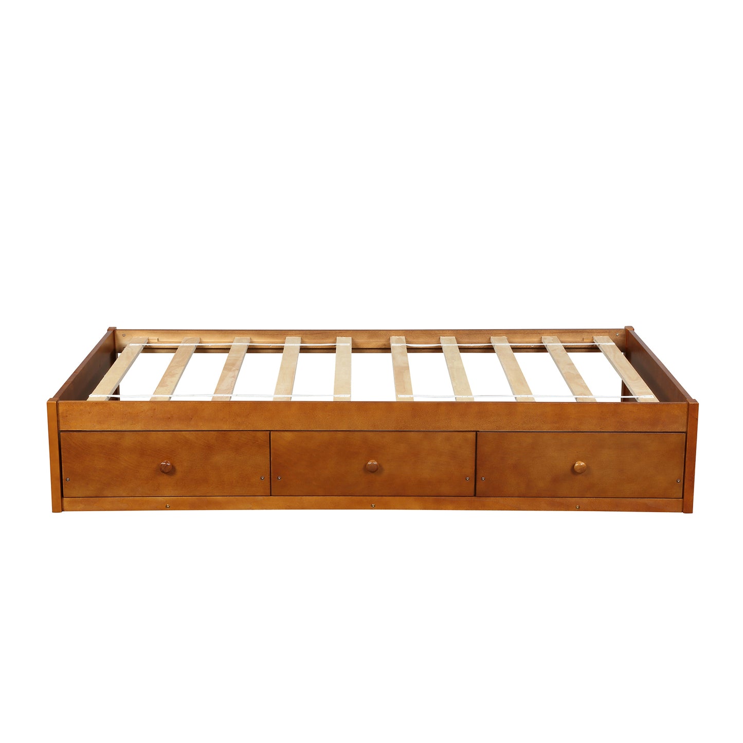 Orisfur. Twin Size Platform Storage Bed with 3 Drawers