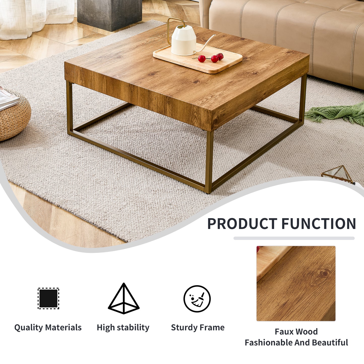 Modern Rectangular MDF Dining & Coffee Table