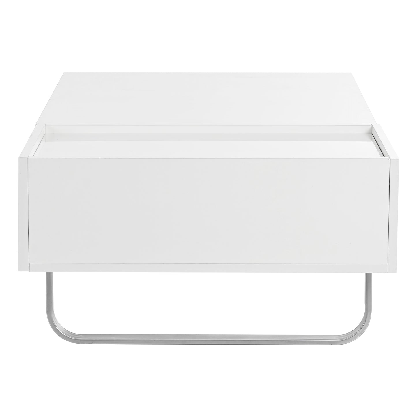 ON-TREND Multi-Functional Coffee Table with Lifted Top, White