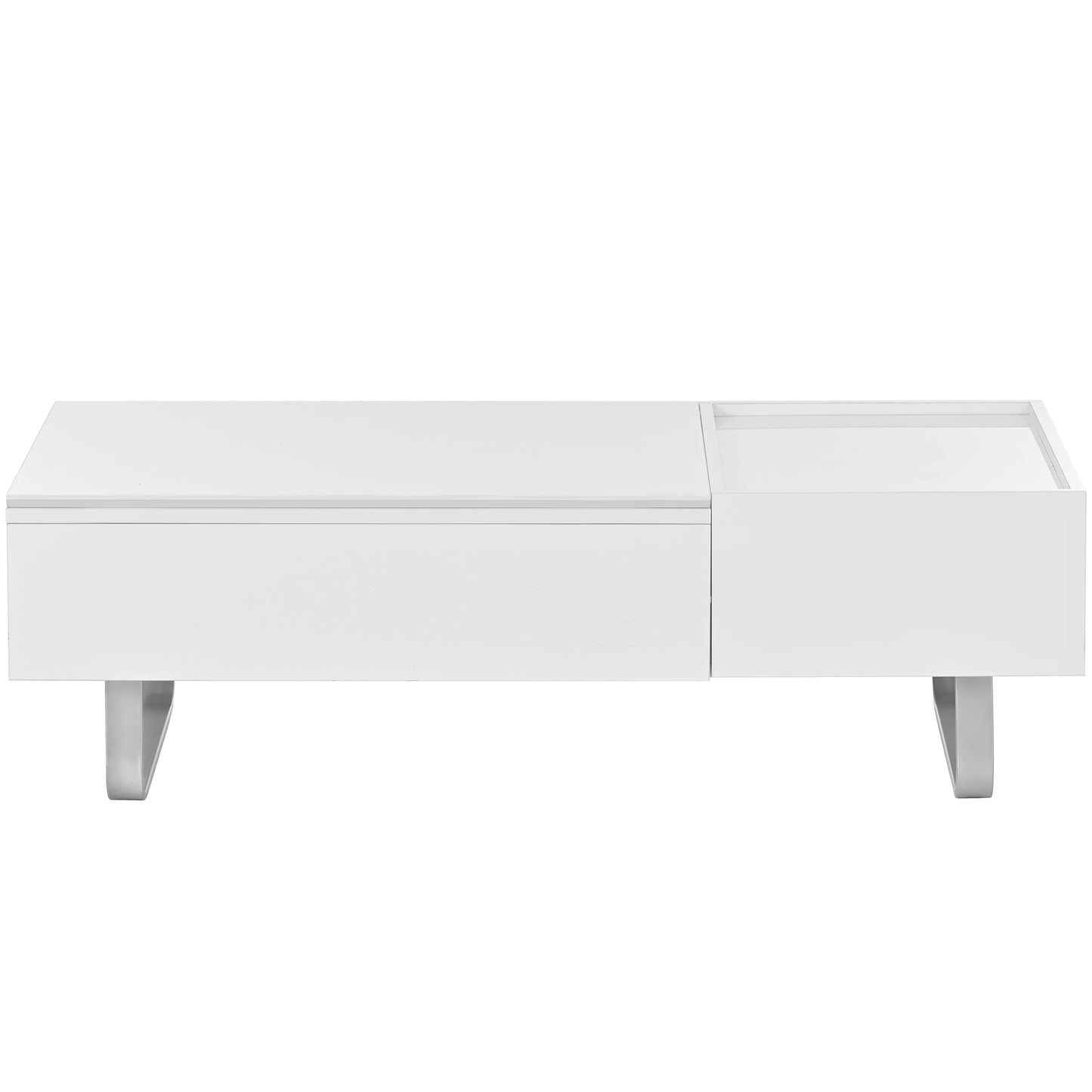 ON-TREND Multi-Functional Coffee Table with Lifted Top, White