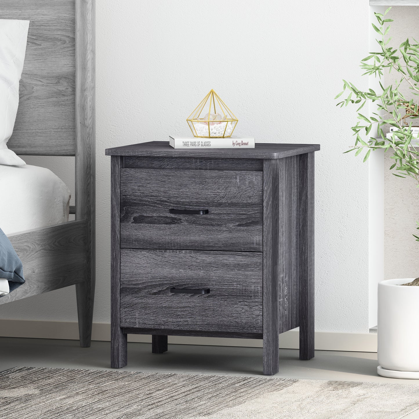 Toolless Assembly Nightstand