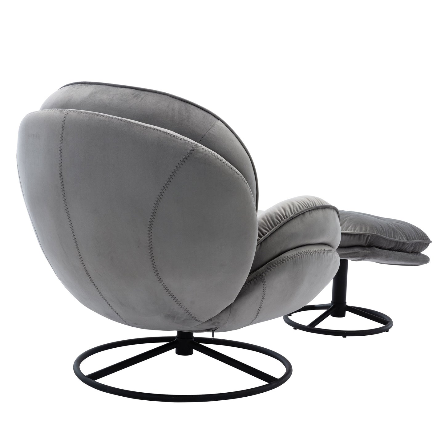 Accent chair with Ottoman - Grey