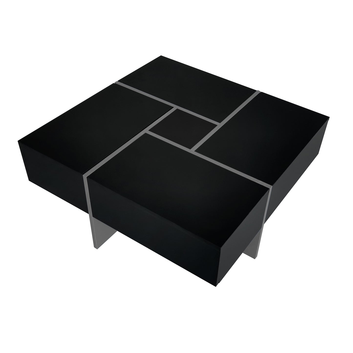 ON-TREND Coffee Table with Hidden Storage & Sliding Top