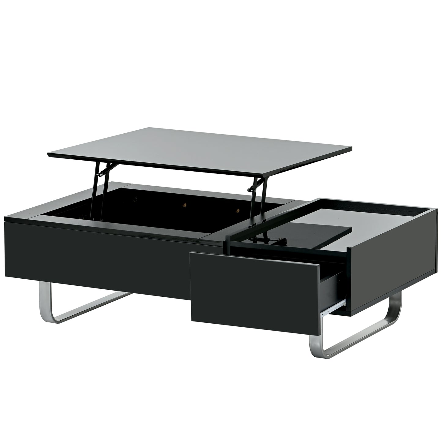 ON-TREND Multi-Functional Coffee Table with Lifted Top