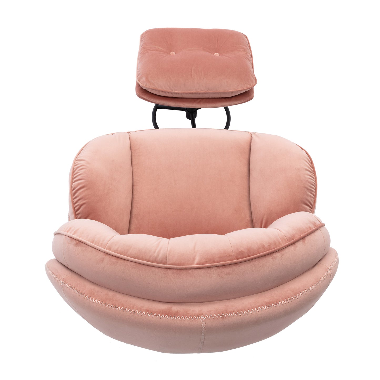 Accent chair with Ottoman - Pink