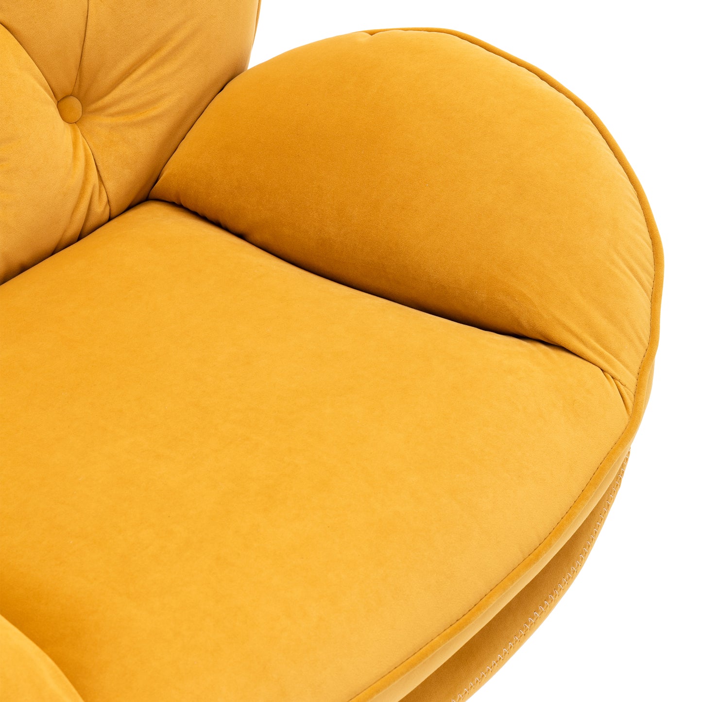 Accent chair with Ottoman - Yellow