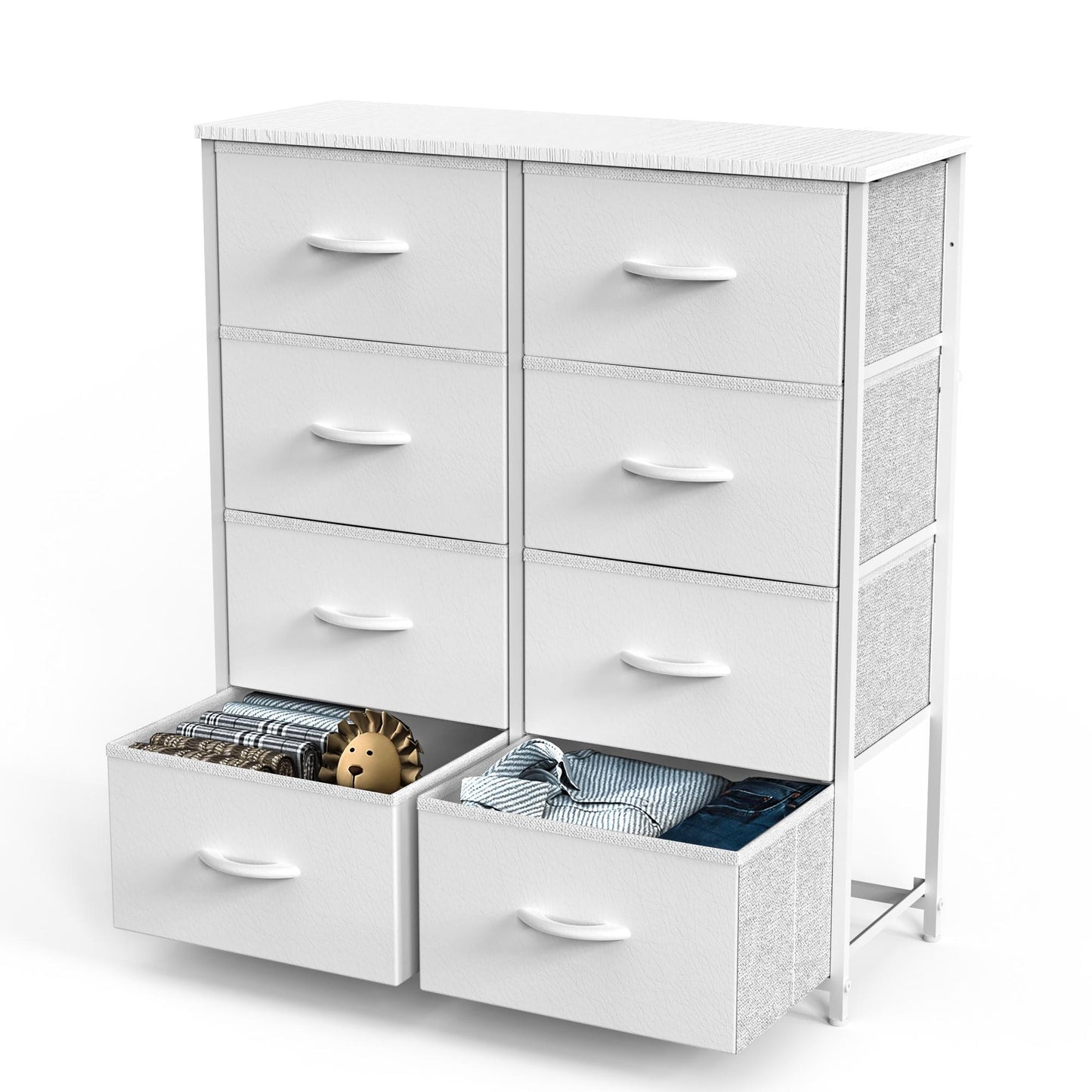 Fabric Storage Tower Dresser for Bedroom