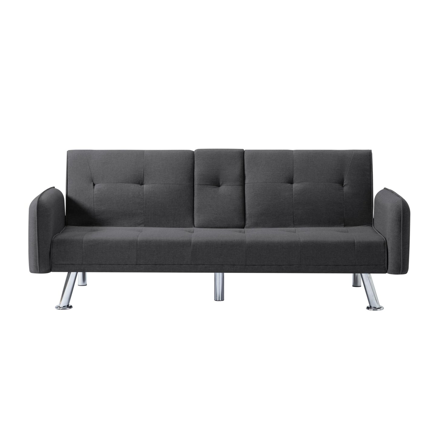 74.8” Futon sleeper sofa bed（With center steel leg）