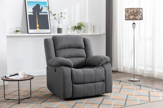 Classic Electric Recliner with Soft Cushion and Armchair