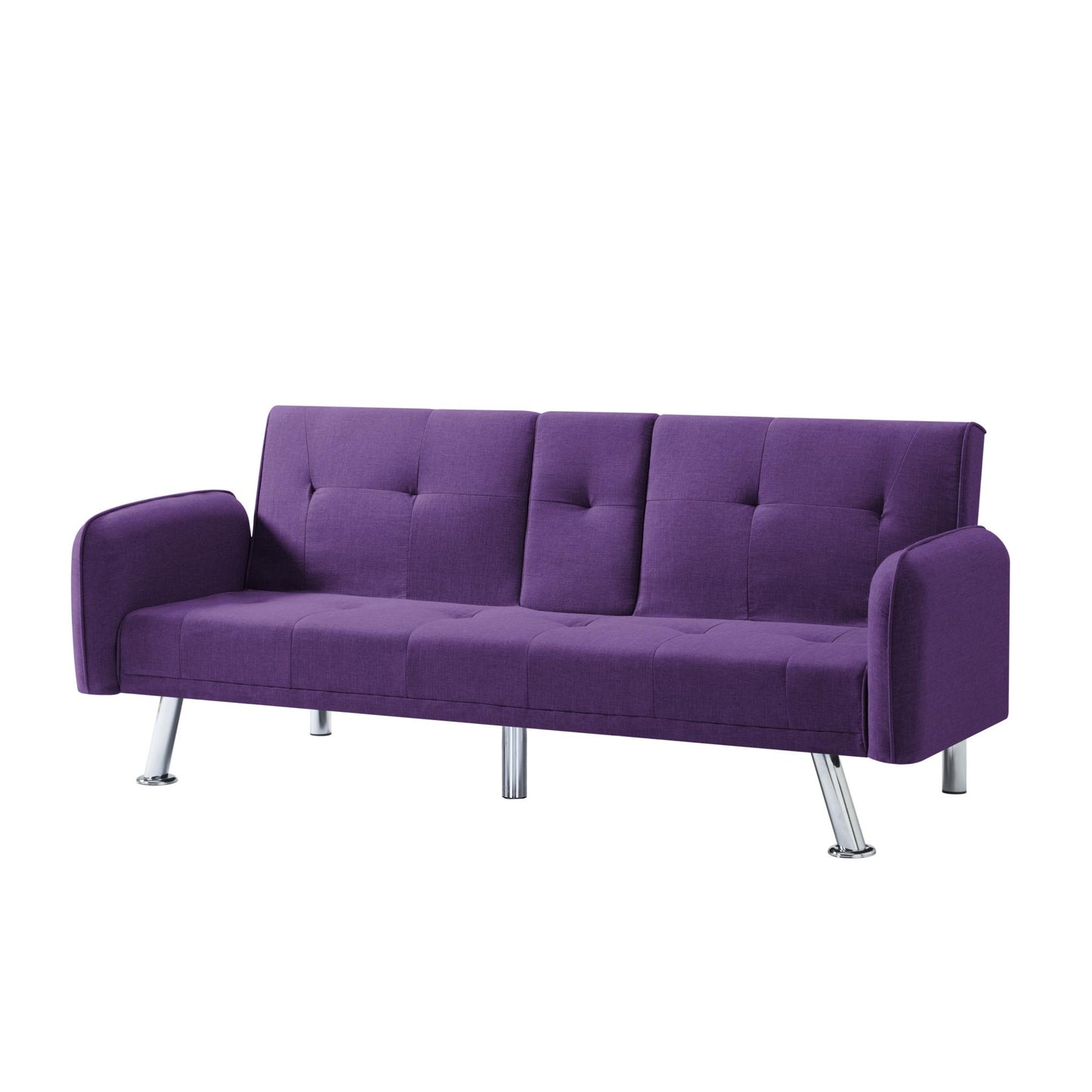 74.8” Futon sleeper sofa bed（With center steel leg）
