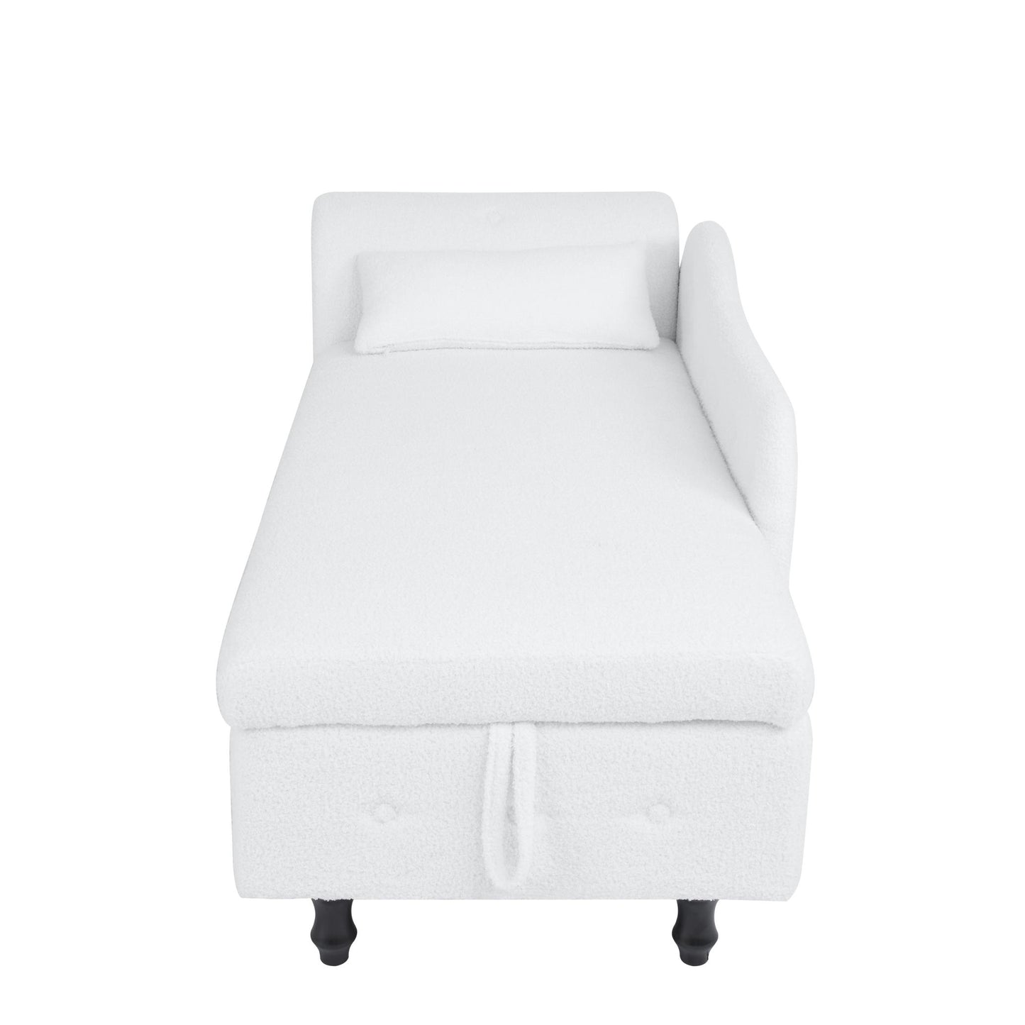 Teddy Ottoman with Storage Bench, Safety Hinge