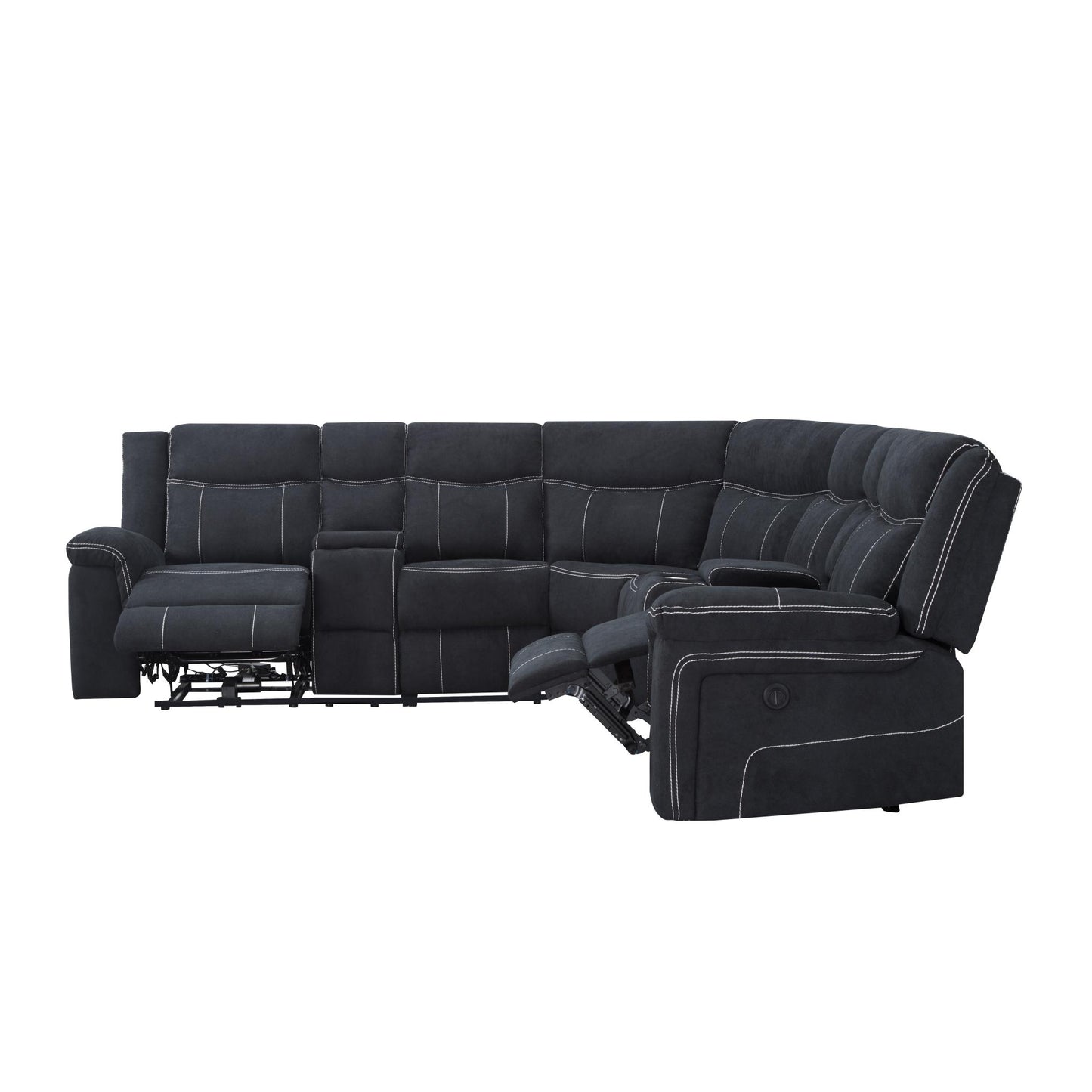 107.5” Power Reclining Sectional Sofa