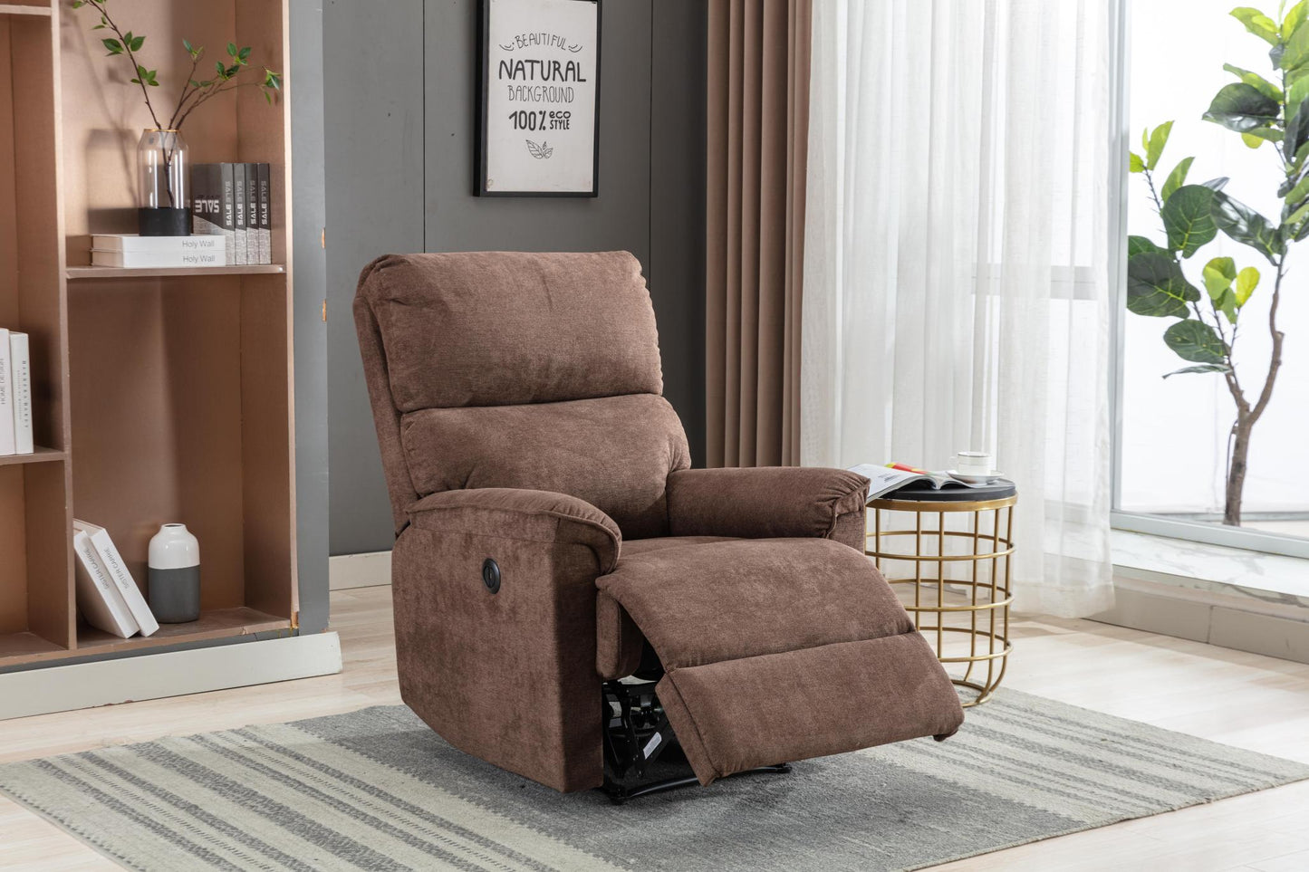 Minimalist Electric Recliner Armchair with USB Port