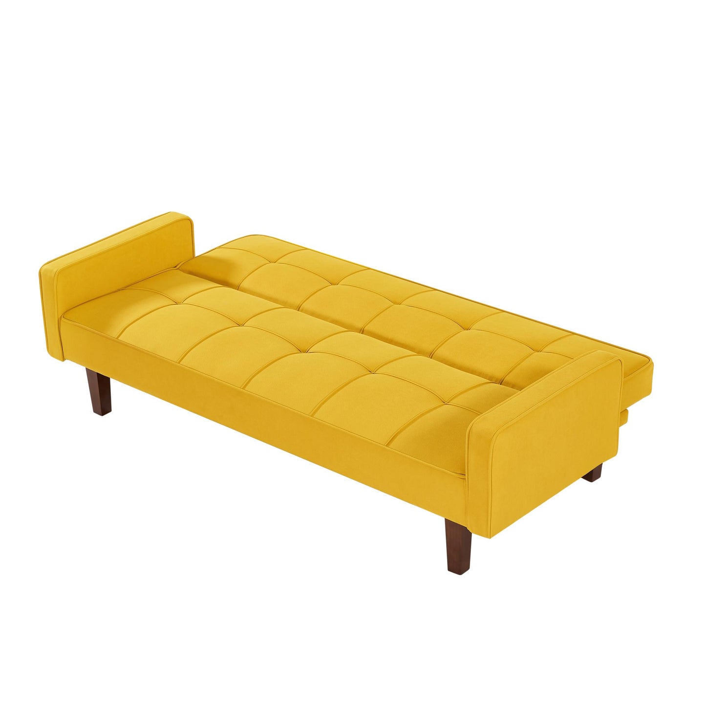 Modern Solid Color Sofa Bed for Living Room, Multi-Function Sleeper Couch