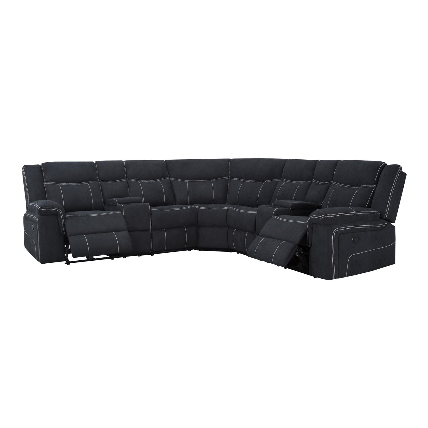 107.5” Power Reclining Sectional Sofa
